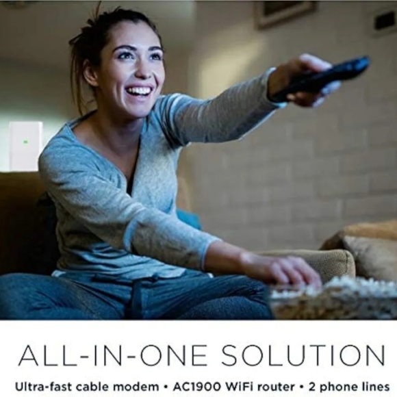 NIB Motorola Cable Modem Plus WiFi Router plus 2 Phone Lines - Picture 6 of 8